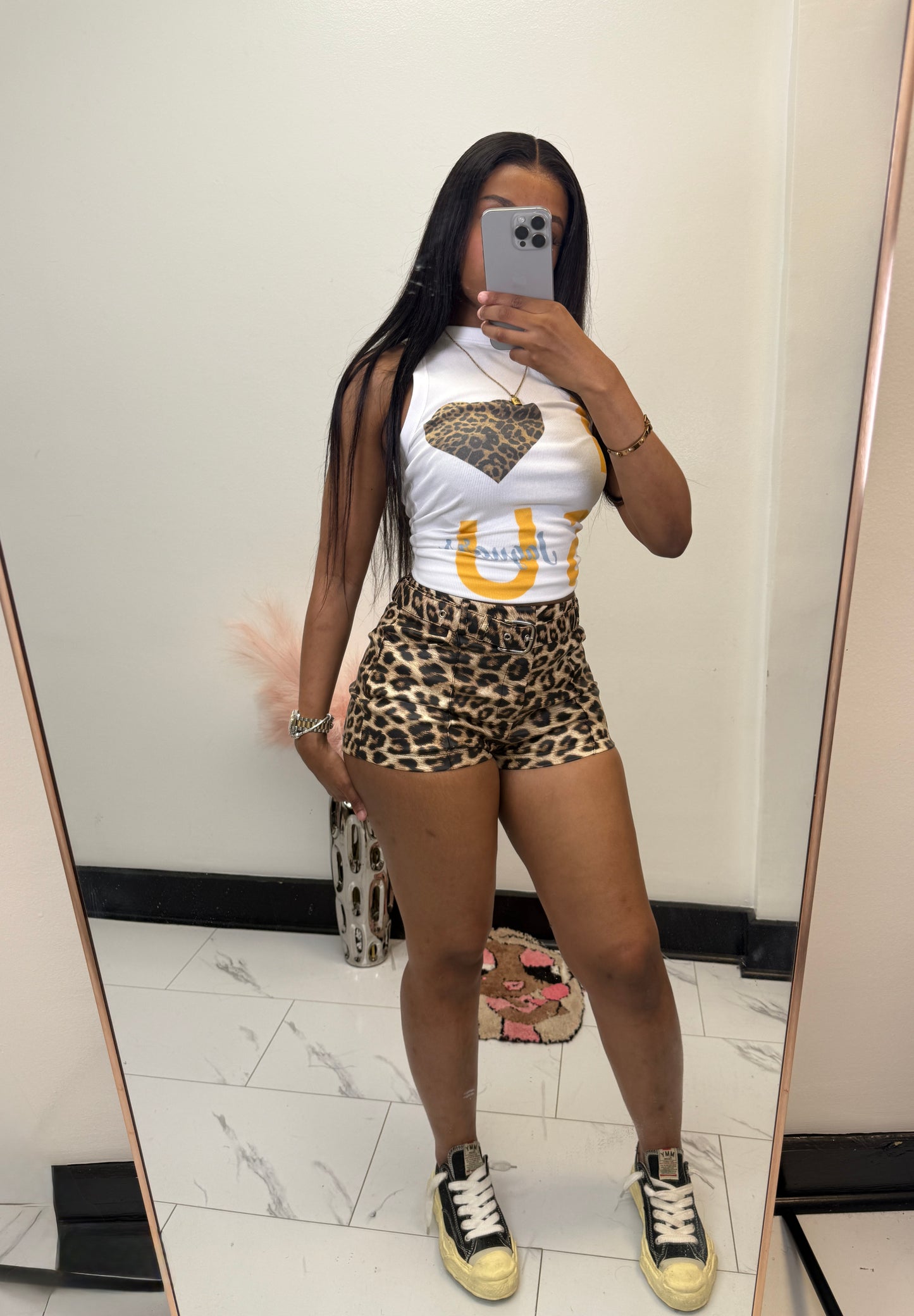 Wild Cat Leather Shorts