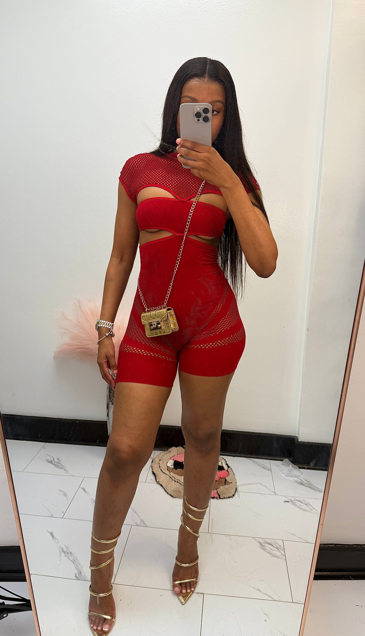 Tempting Romper(Red)