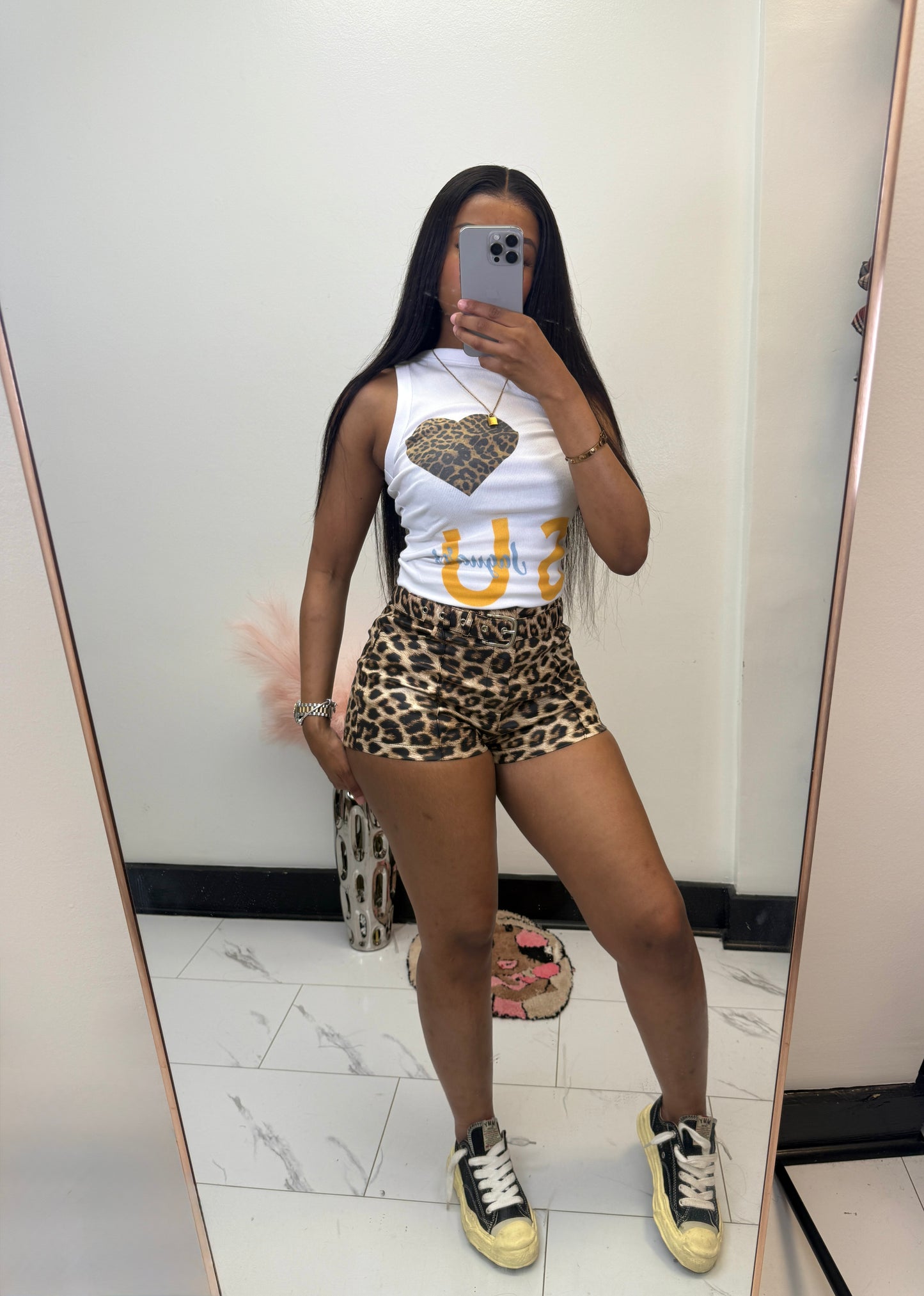 Wild Cat Leather Shorts