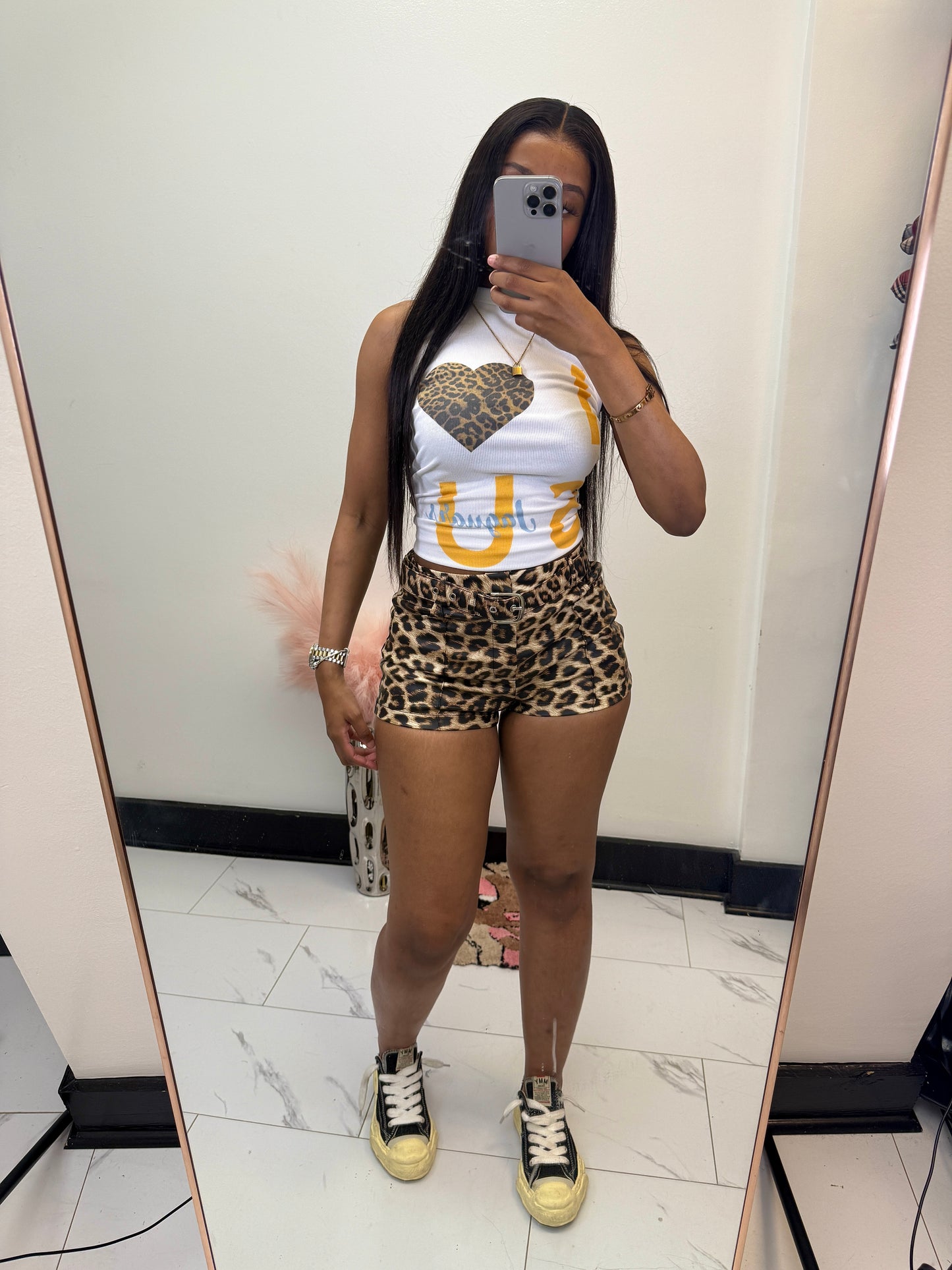 Wild Cat Leather Shorts