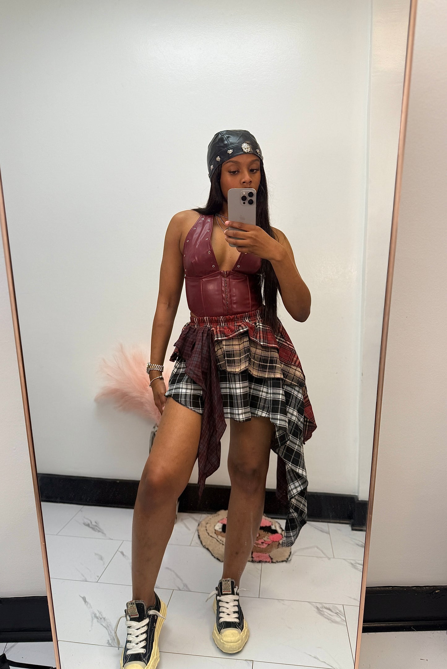 YK2 Princess Plaid Skirt