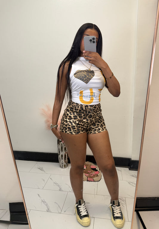 Wild Cat Leather Shorts