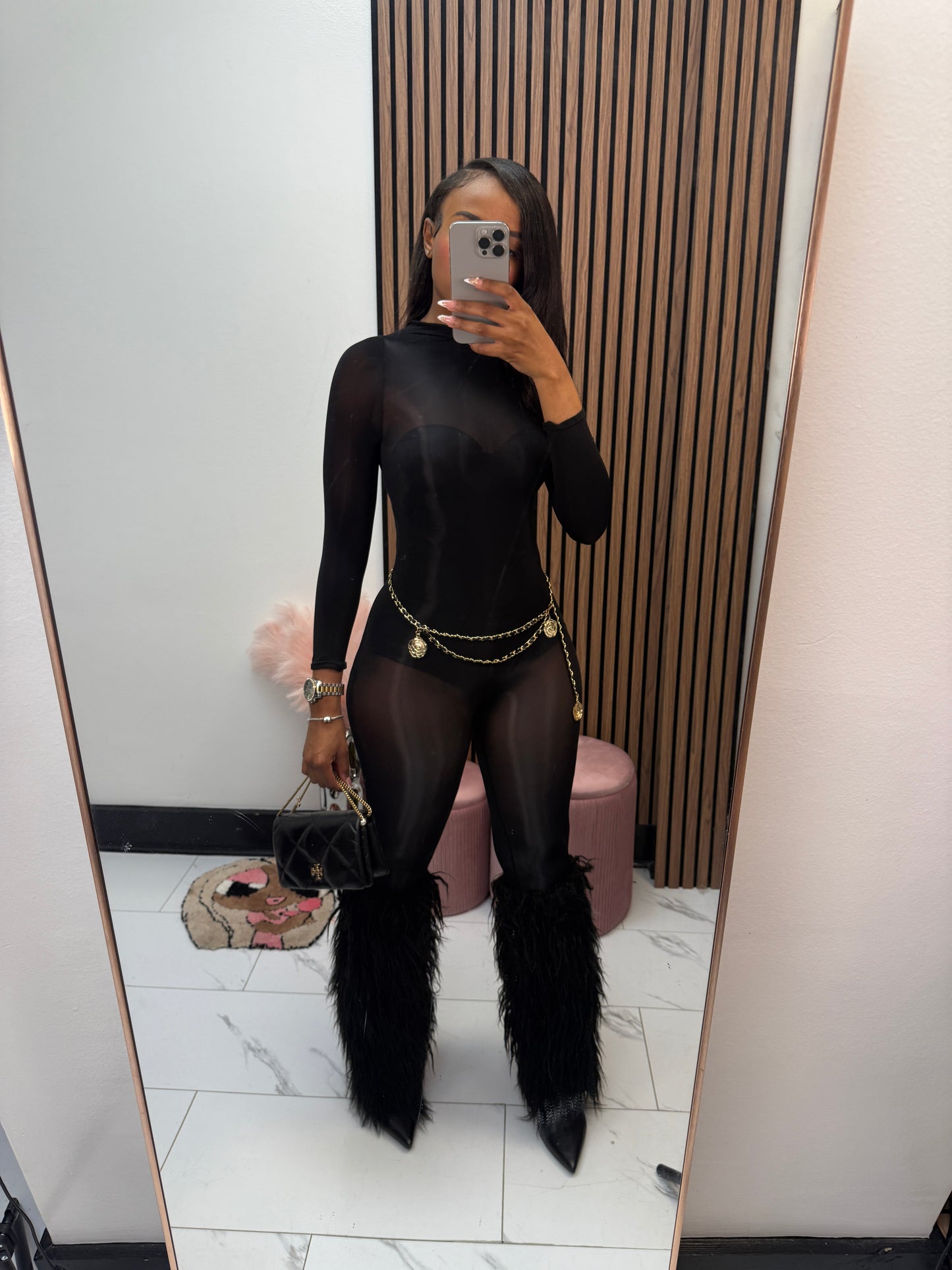 After Dark Mesh Jumpsuit
