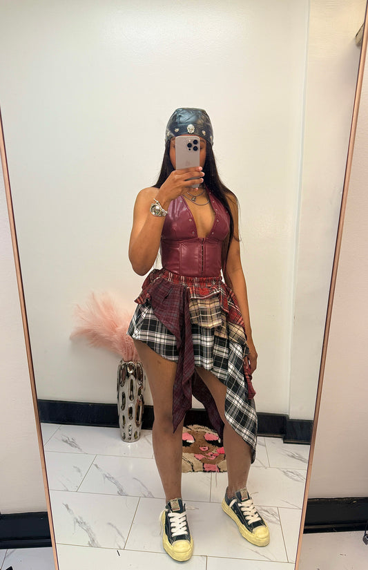 YK2 Princess Plaid Skirt