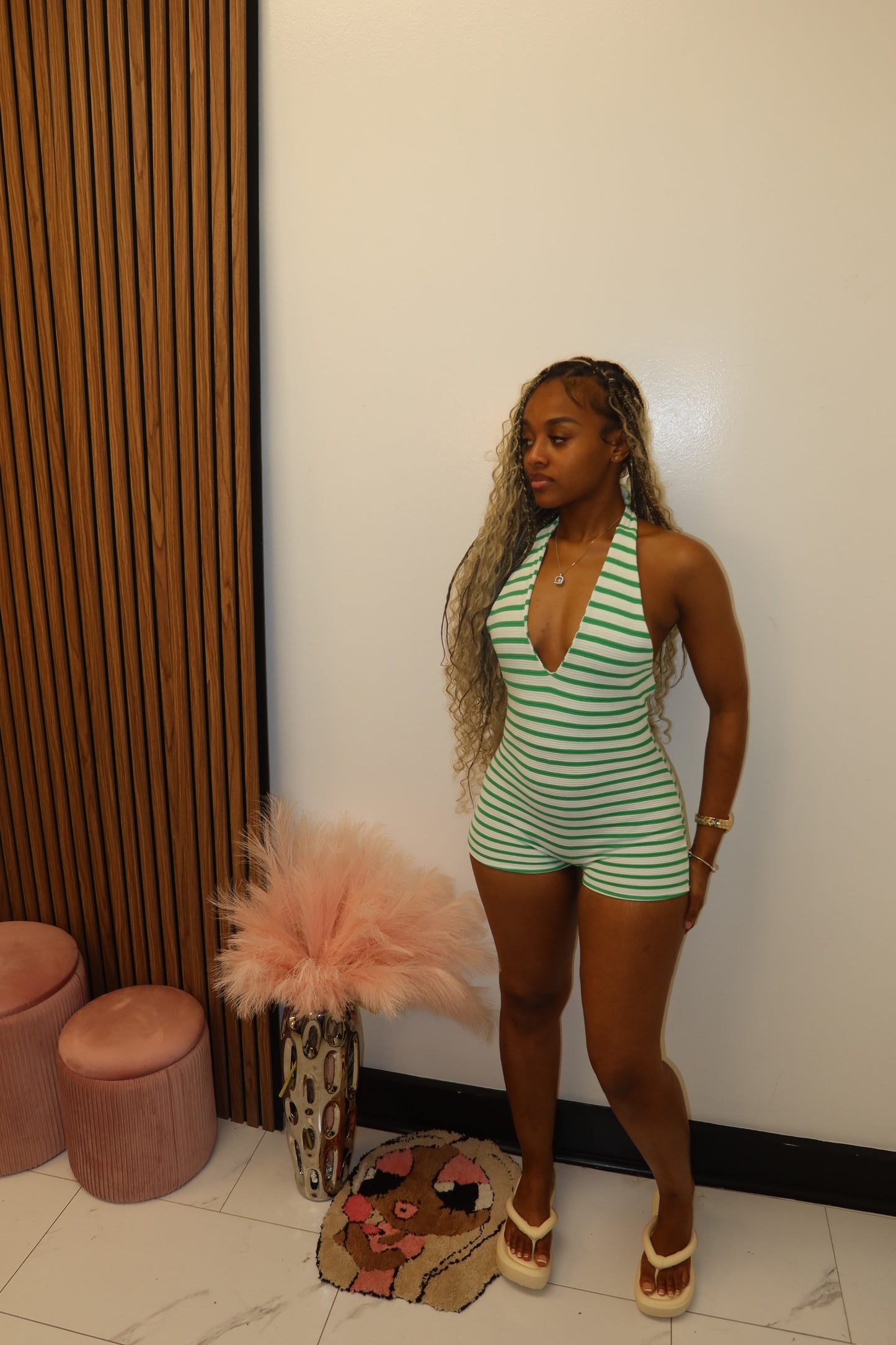 Coastline Romper(Green)