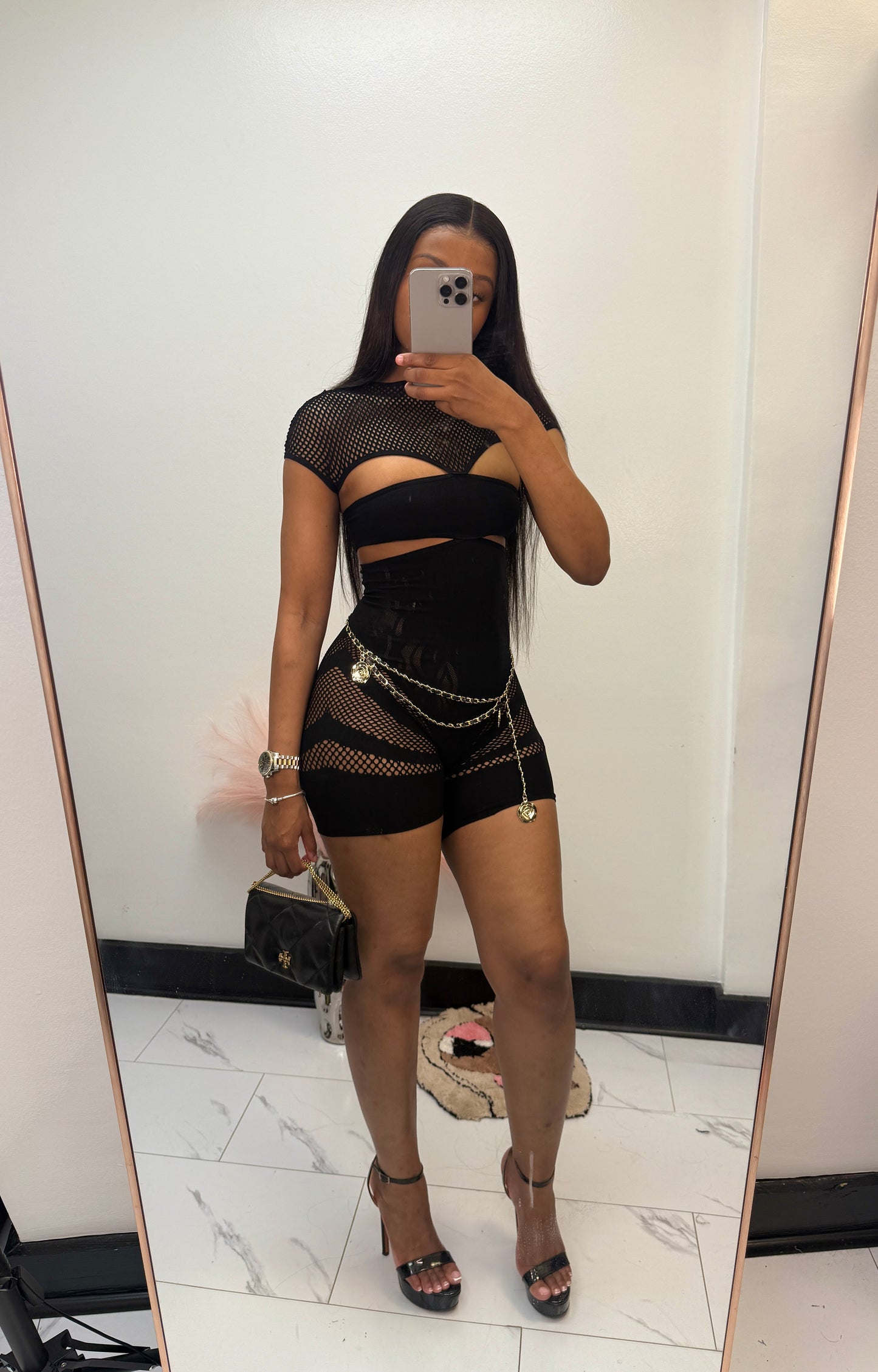 Tempting Romper(Black)