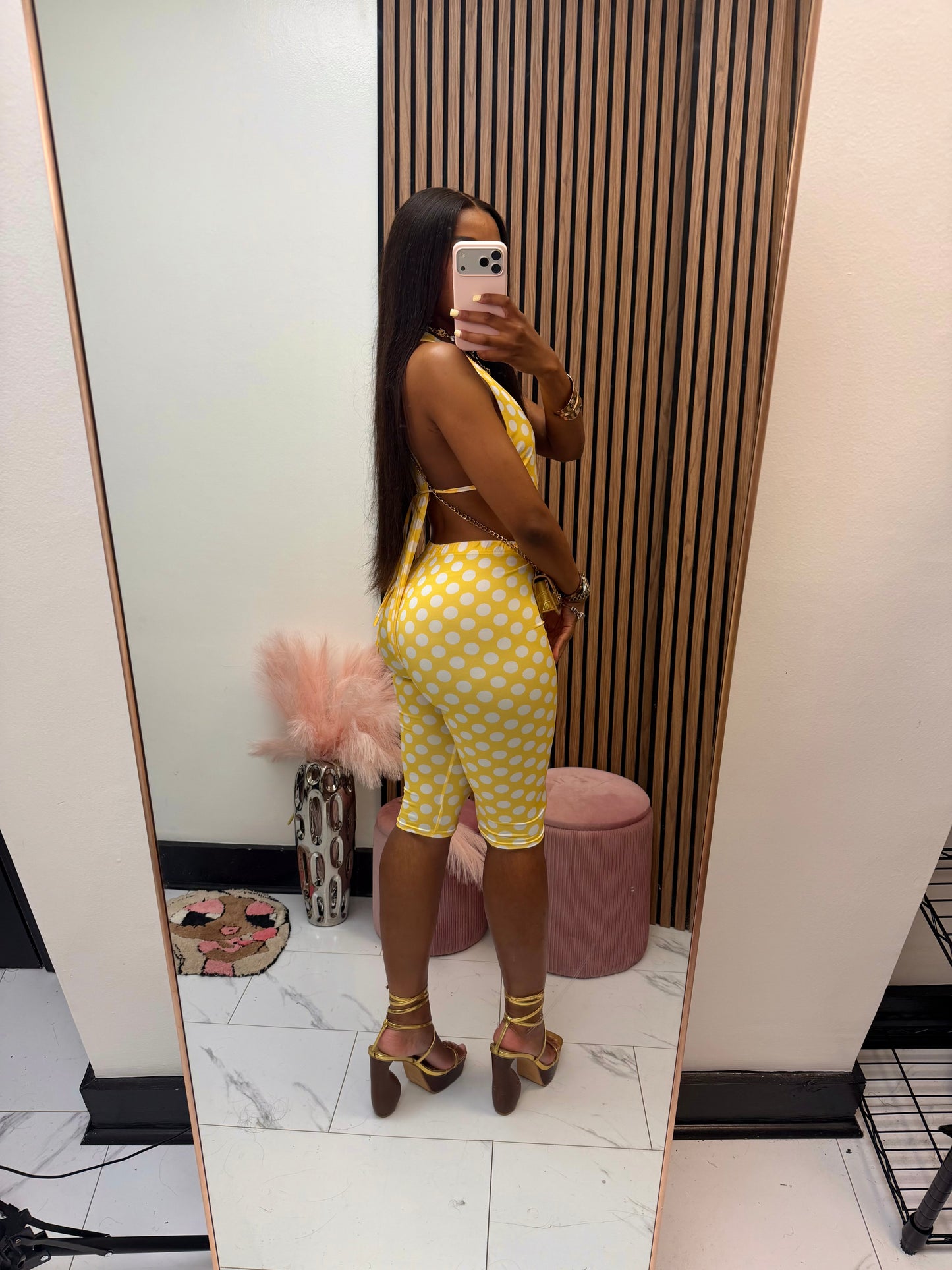Limone Polka Dot Set
