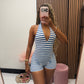 Coastline Romper(Blue)