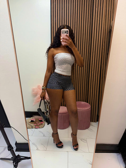 Polka Bae Short Set