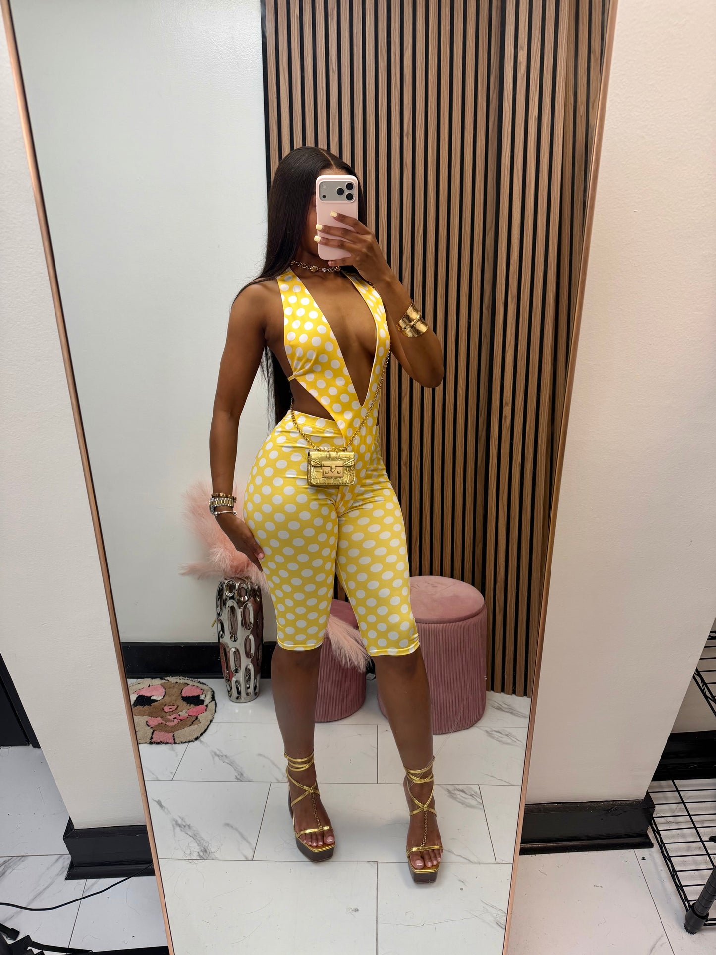 Limone Polka Dot Set