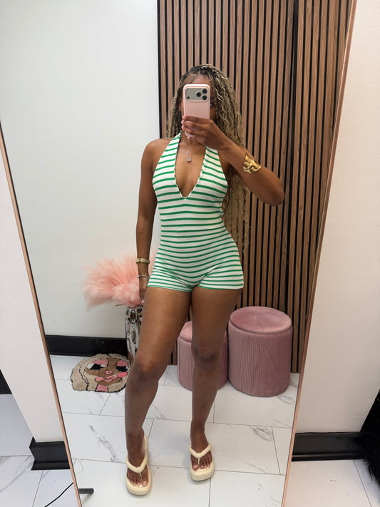 Coastline Romper(Green)