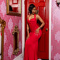 Valentine Rouge Halter Dress