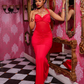 Valentine Rouge Halter Dress