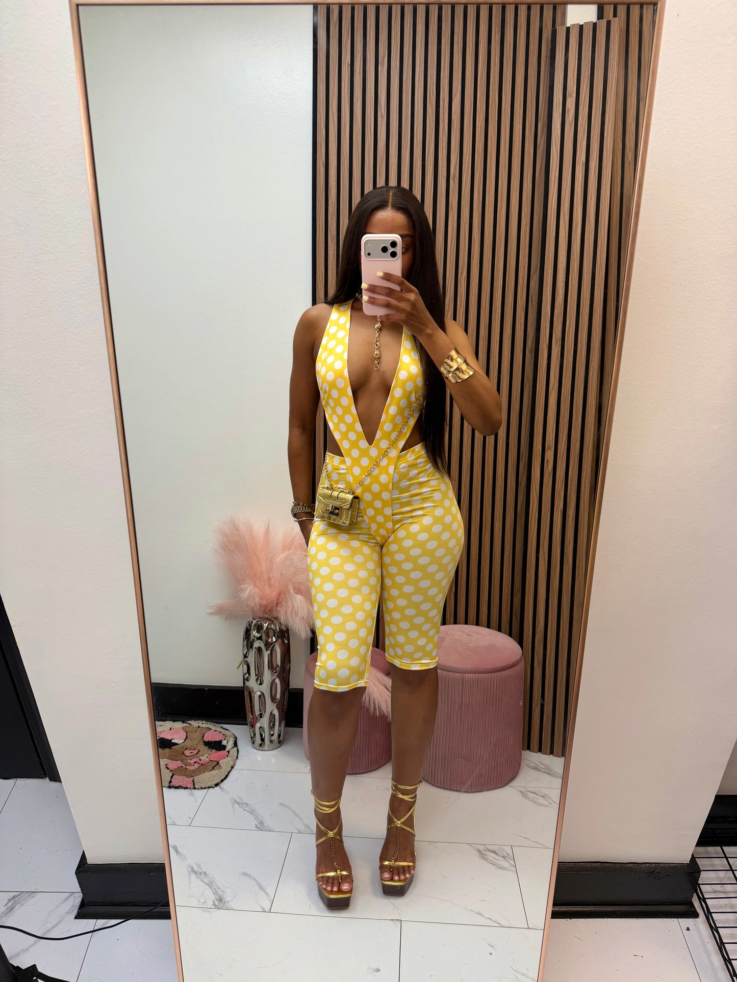 Limone Polka Dot Set