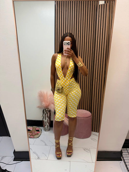 Limone Polka Dot Set