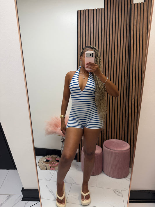 Coastline Romper(Blue)